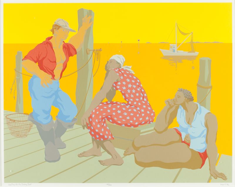 Serigraph by Claude Howell (NC
