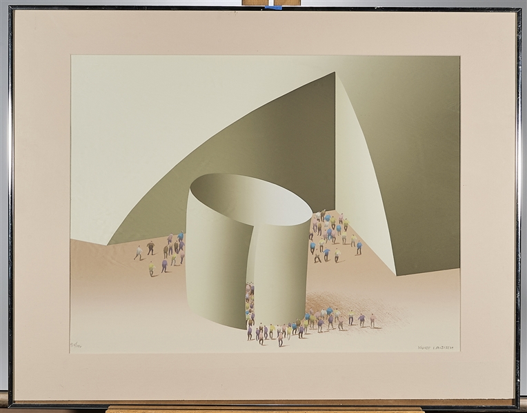 Serigraph by Kurt Larisch; signed