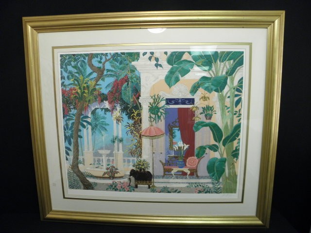 Serigraph print in colors on paper.