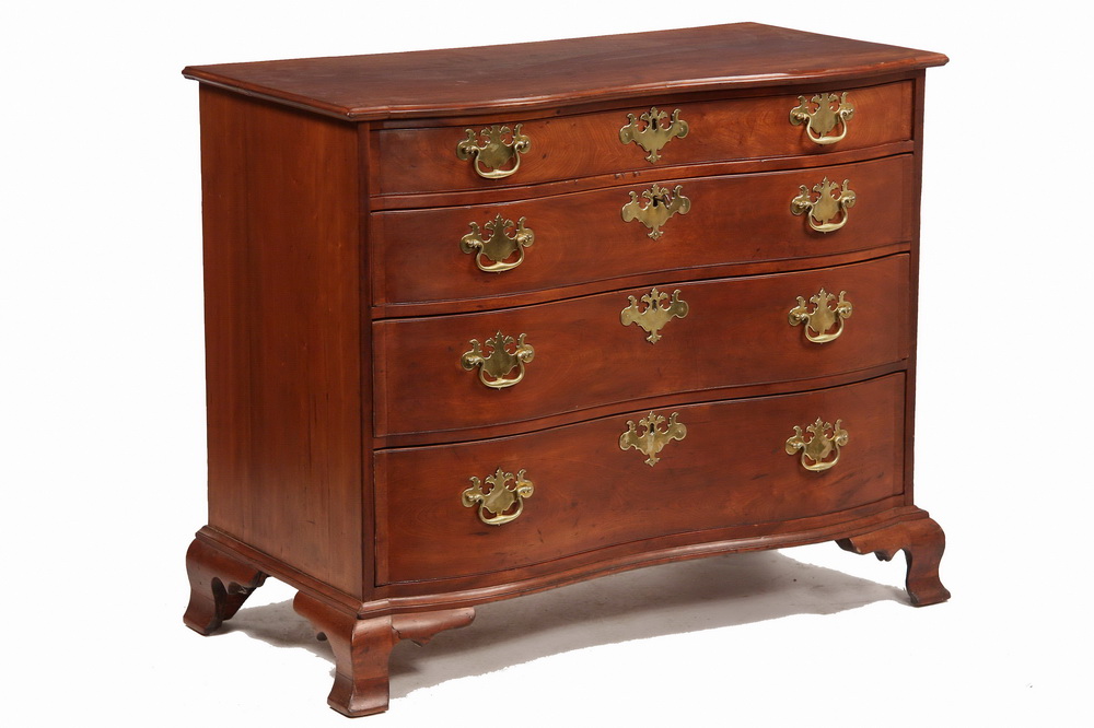 SERPENTINE BLOCK END DRESSER -