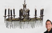 SERPENTINE BRONZE AND CRYSTAL
