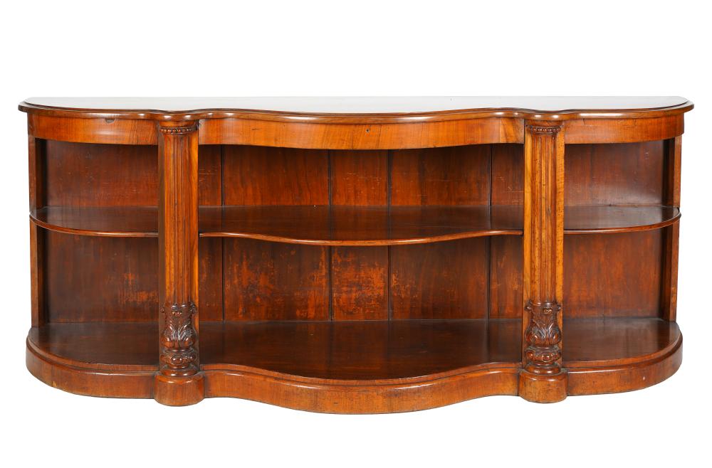 SERPENTINE-FRONT WALNUT SIDE