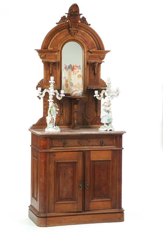 SERVER. Walnut with burlwood