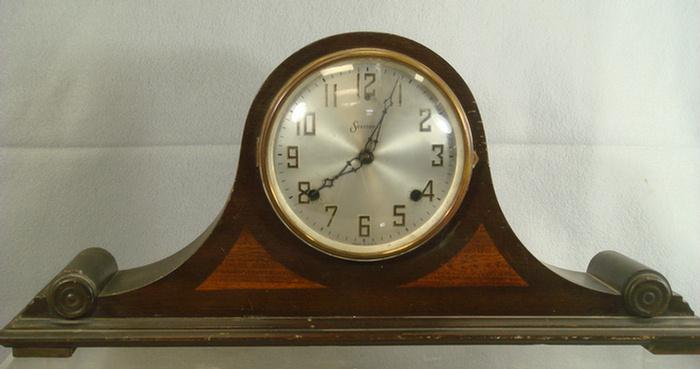 Sessions mahogany tambour clock,