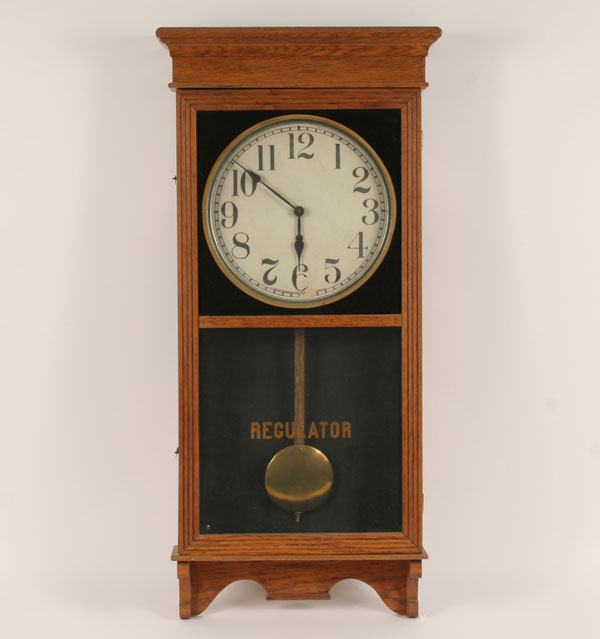 Sessions oak case regulator wall