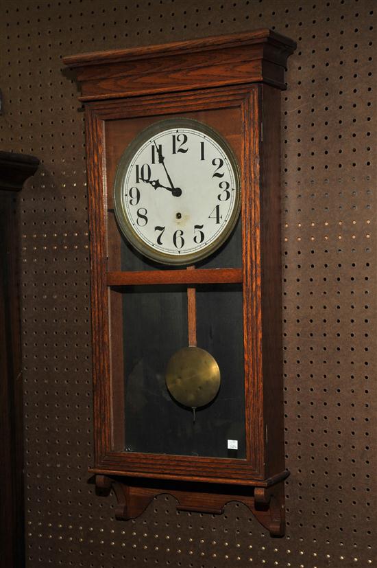 SESSIONS WALL CLOCK. Brass works