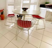 SET 0F FOUR BERTOIA SIDE CHAIR