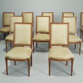 SET (10) LOUIS XVI STYLE MAHOG