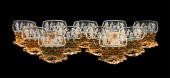 SET, 11 CZECH INTAGLIO GLASS P