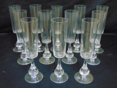 SET 12 BACCARAT CRYSTAL STEMWA