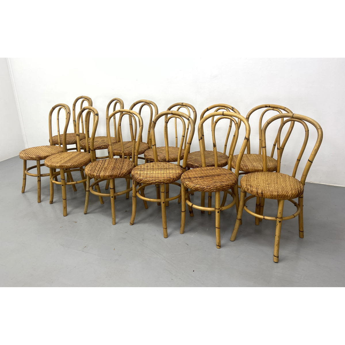 Set 12 Bentwood Bamboo Cafe Ice