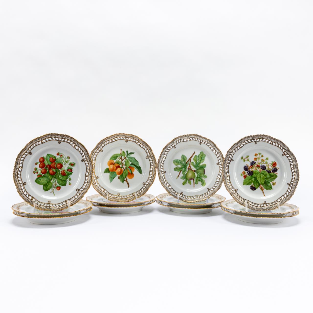 SET, 12 FLORA DANICA FRUIT & NUT