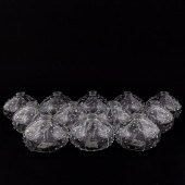 SET 12 GLASS SEA URCHIN BUD VA