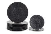 SET 12 LALIQUE 'ALGUES NOIR' C