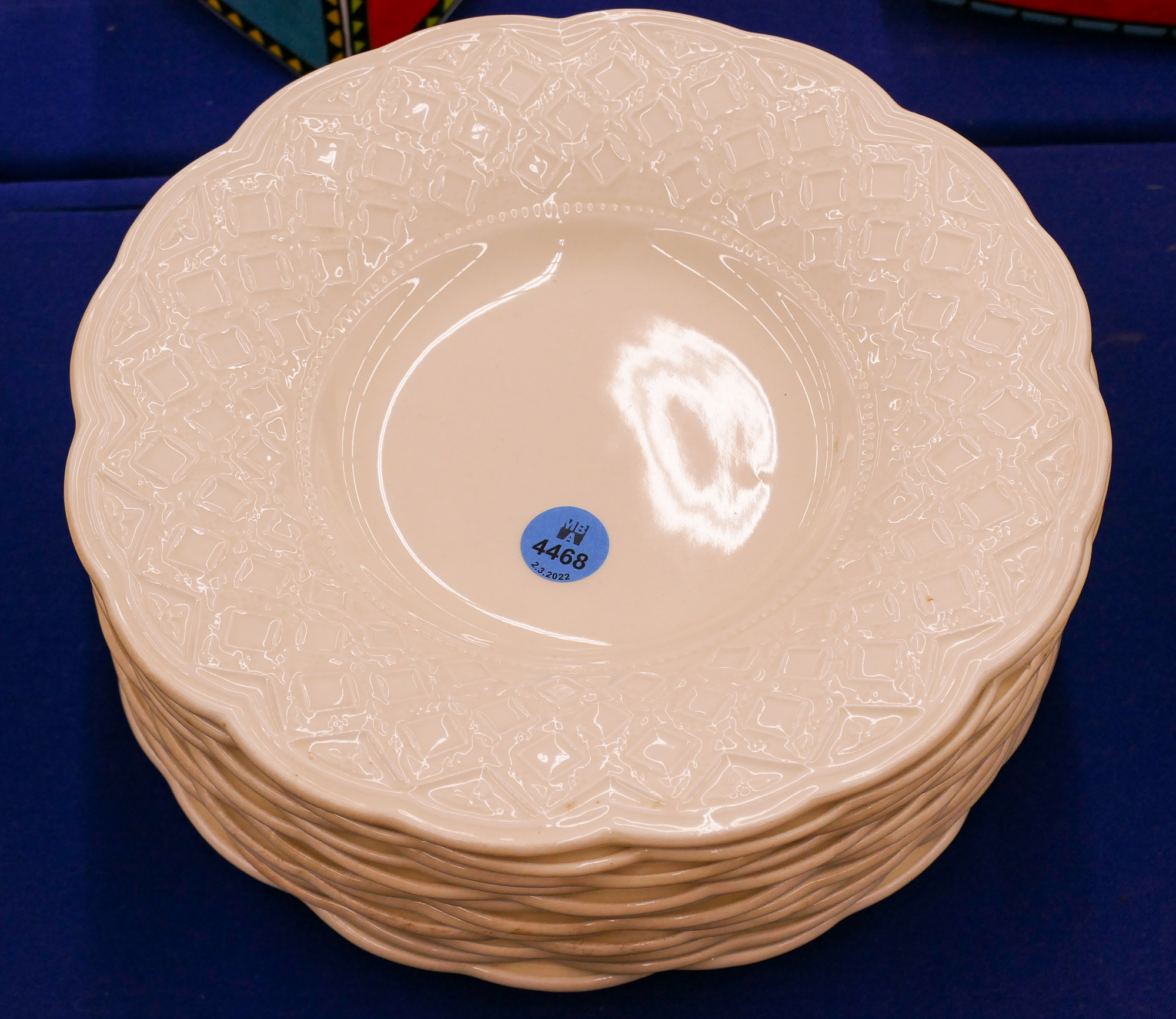 Set 12pc Wedgwood White Ceramic