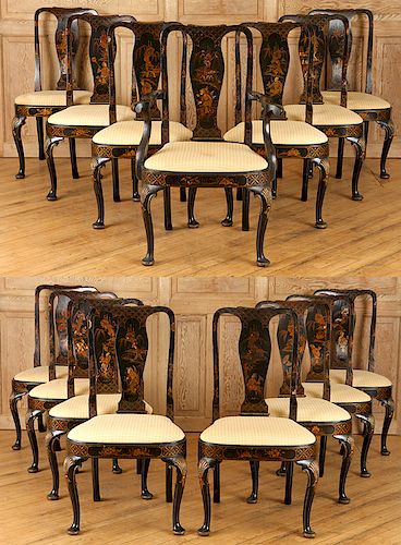 SET 15 QUEEN ANNE CHINOISERIE