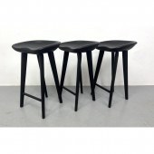 Set 3 Ebonized Wood Italian Ba
