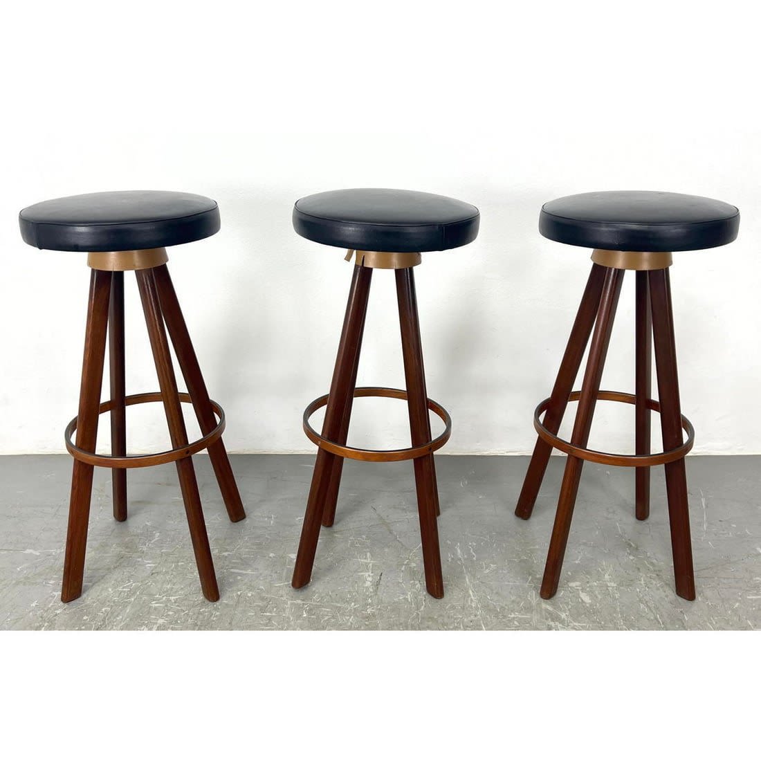 Set 3 FREM ROJLE Bar Stools. Danish