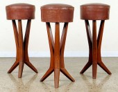 SET 3 FRENCH BAR STOOLS MANNER