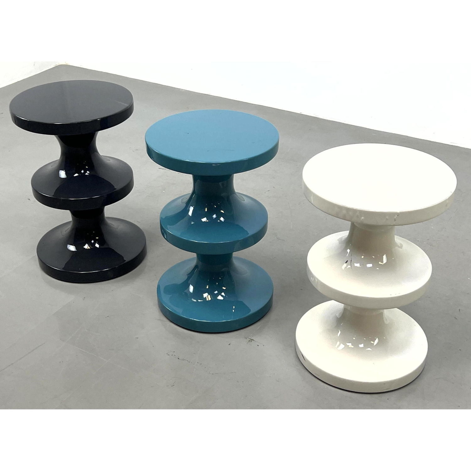 Set 3 India Mahdavi Bishop Stools.