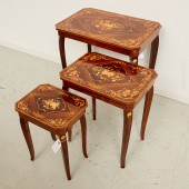 SET (3) ITALIAN INLAID NESTING