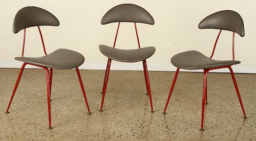 SET 3 ITALIAN IRON CHAIRS