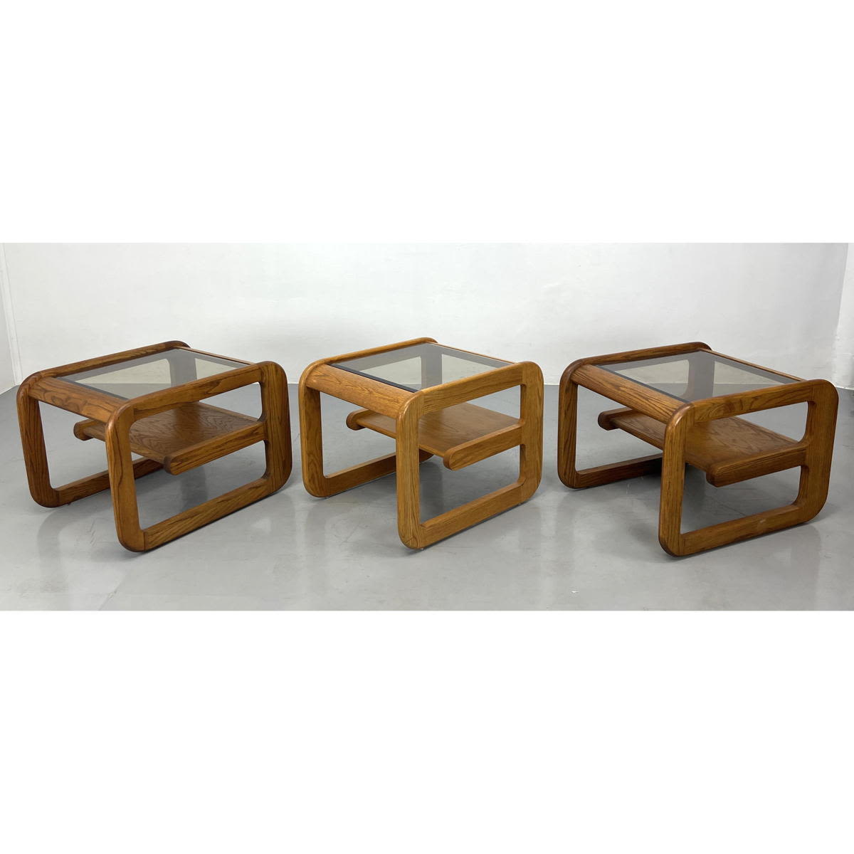 Set 3 LOU HODGES Oak Modernist
