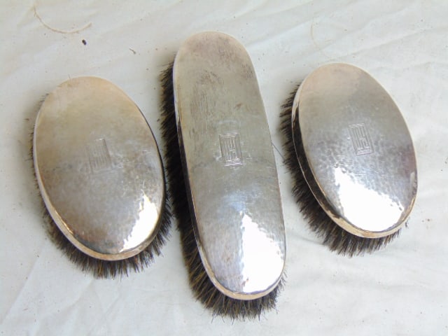 SET 3 STERLING SILVER BACKED