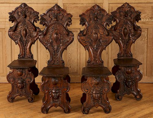 SET 4 19TH C. RENAISSANCE REVIVAL