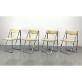 Set 4 ARRBEN Chrome Modernist