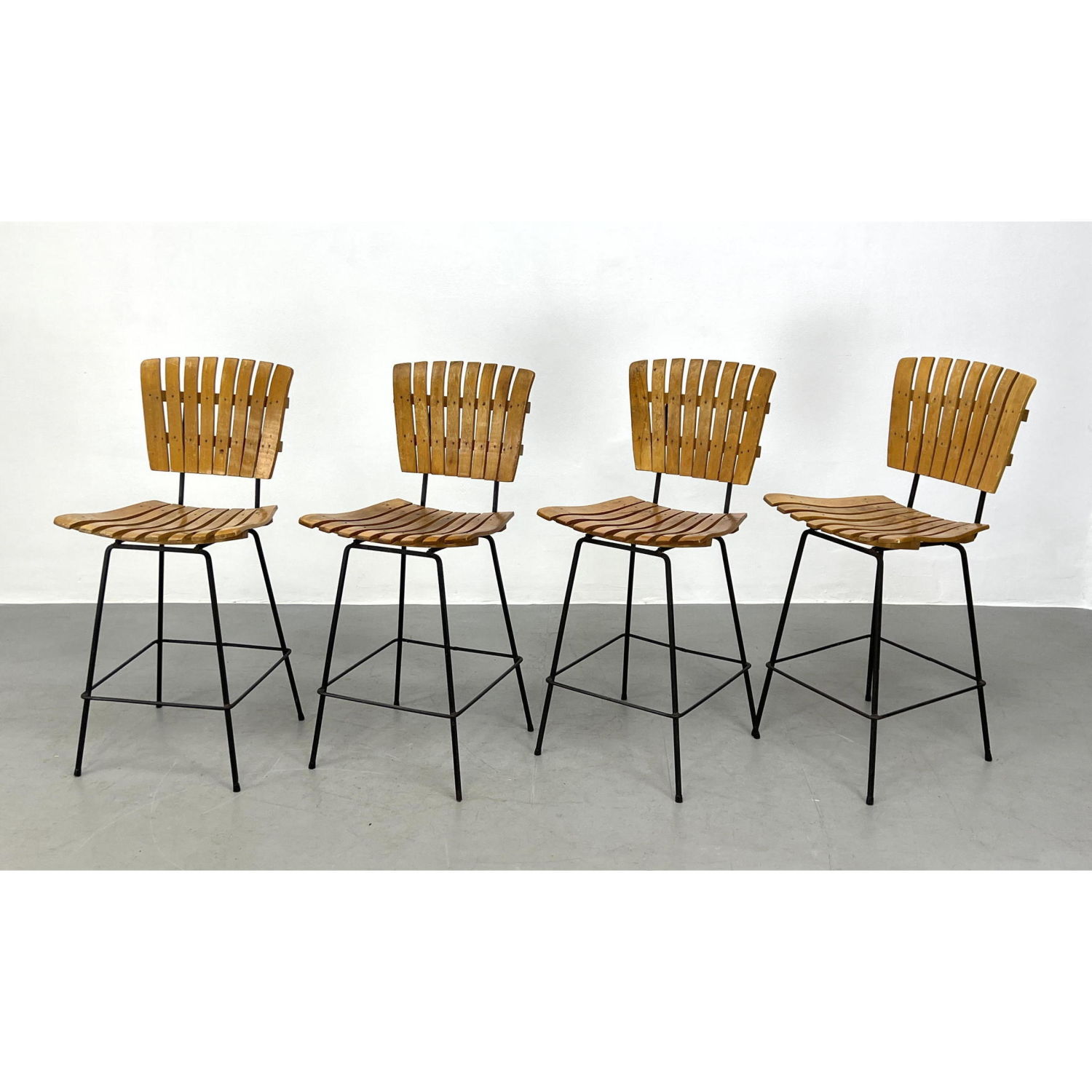 Set 4 Arthur Umanoff Bar Stools