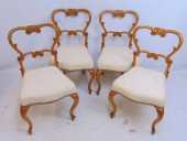 SET 4 BIEDERMEIER SIDE CHAIRS,
