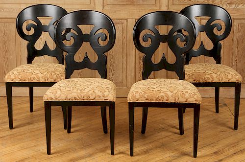 SET 4 BIEDERMEIER STYLE DINING