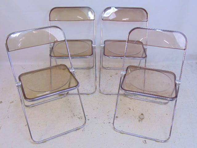 SET 4 CASTELLI SMOKED LUCITE