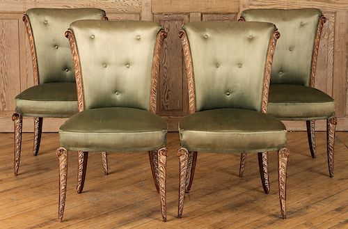 SET 4 CERUSED OAK JANSEN DINING