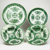 SET 4 CHINESE EXPORT GREEN FIT