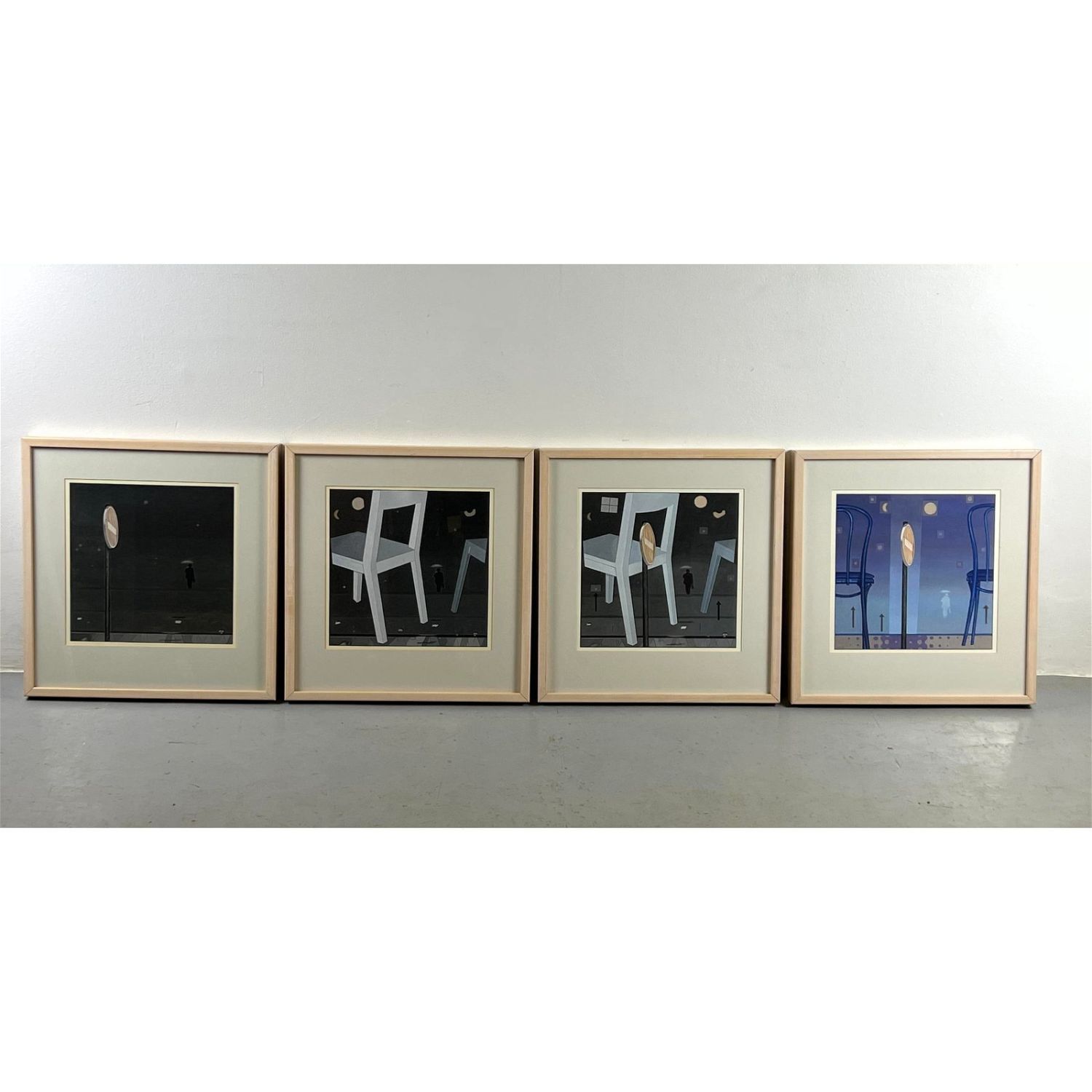 Set 4 E. J. VELARDI Framed