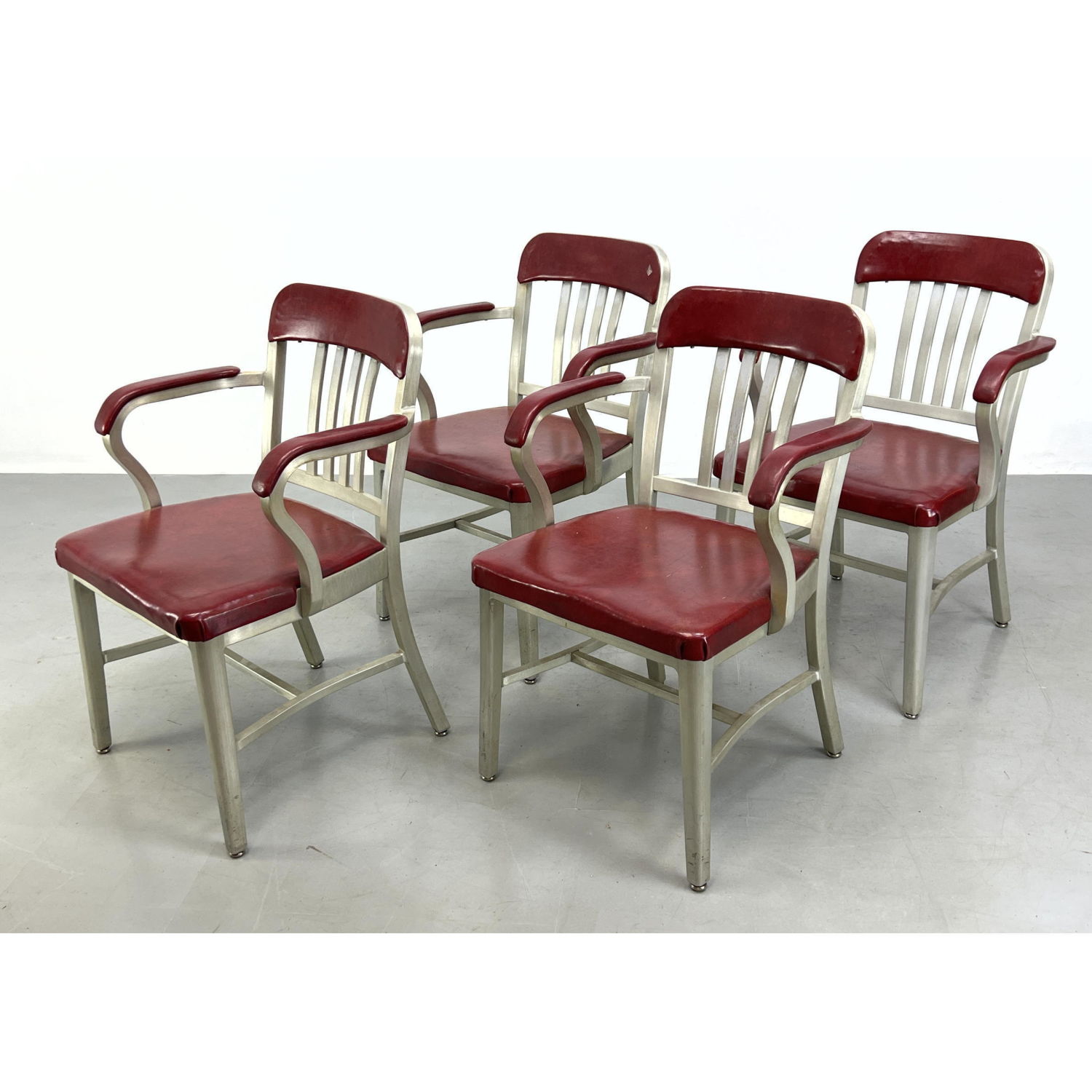 Set 4 EMECO Arm Chairs. Aluminum
