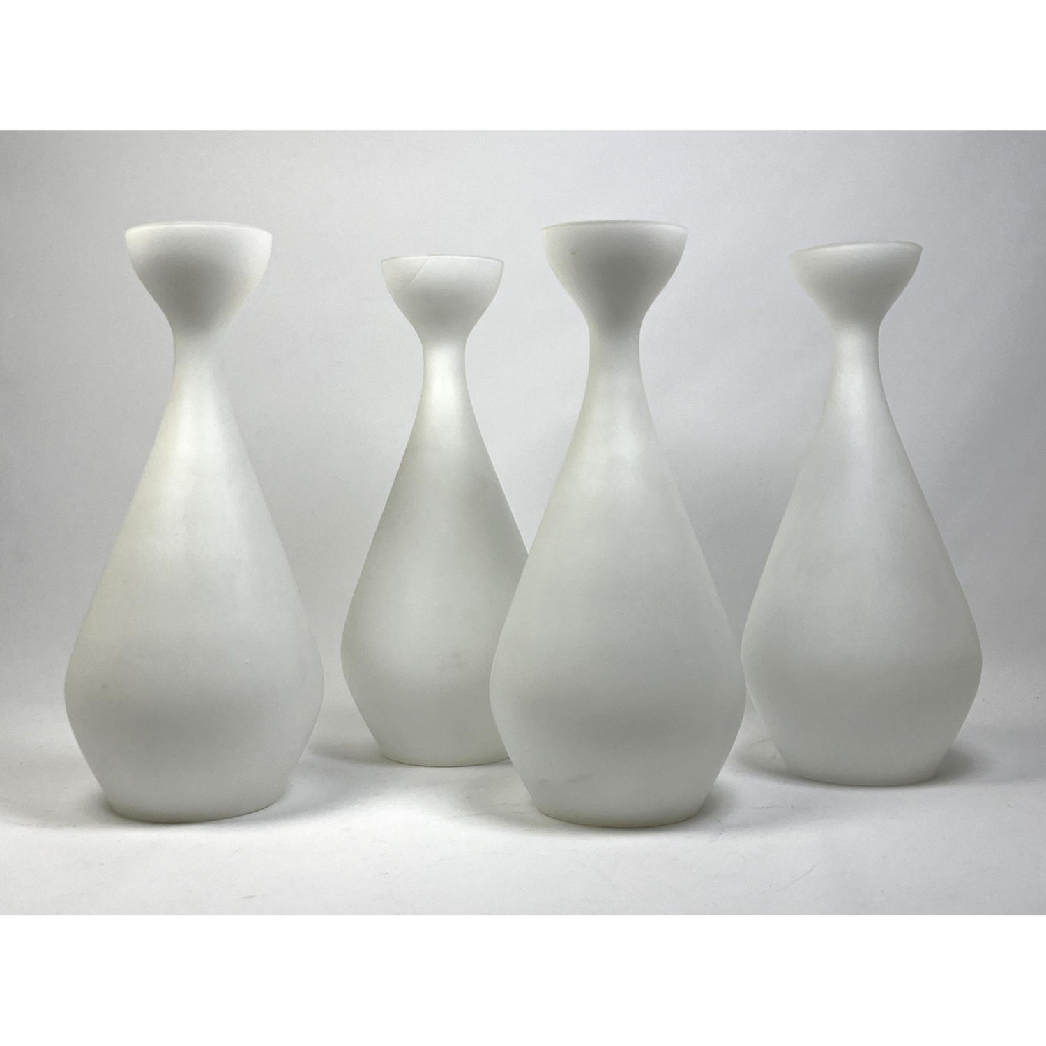 Set 4 Frosted White Glass Shades.
