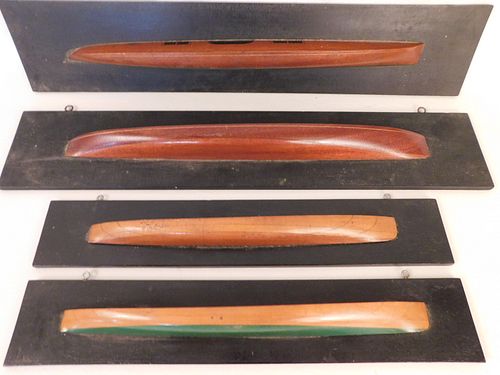 SET 4 HALF HULL MODELSGroup of 4
