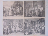 SET 4 HOGARTH ENGRAVINGS, "VAN