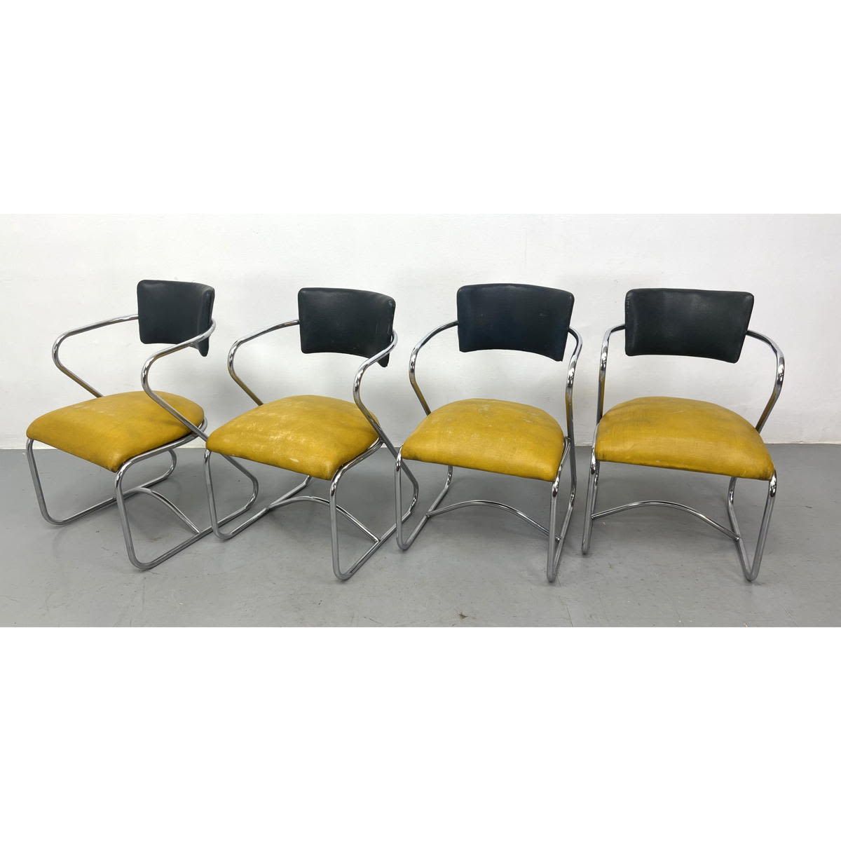 Set 4 KEM WEBER Art Deco Chrome