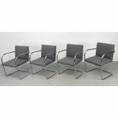 Set 4 Knoll BRNO Arm Chairs. T