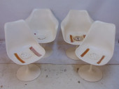 SET 4 KNOLL, SAARINEN SWIVEL C