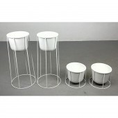 Set 4 MENU Planters in White M