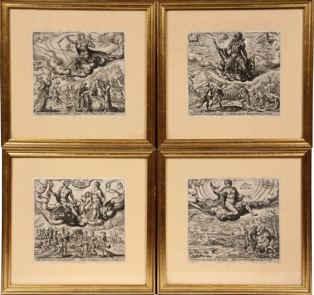 SET (4) OLD MASTERS ENGRAVINGS -