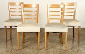 SET 4 SYCAMORE SIDE CHAIRS BY