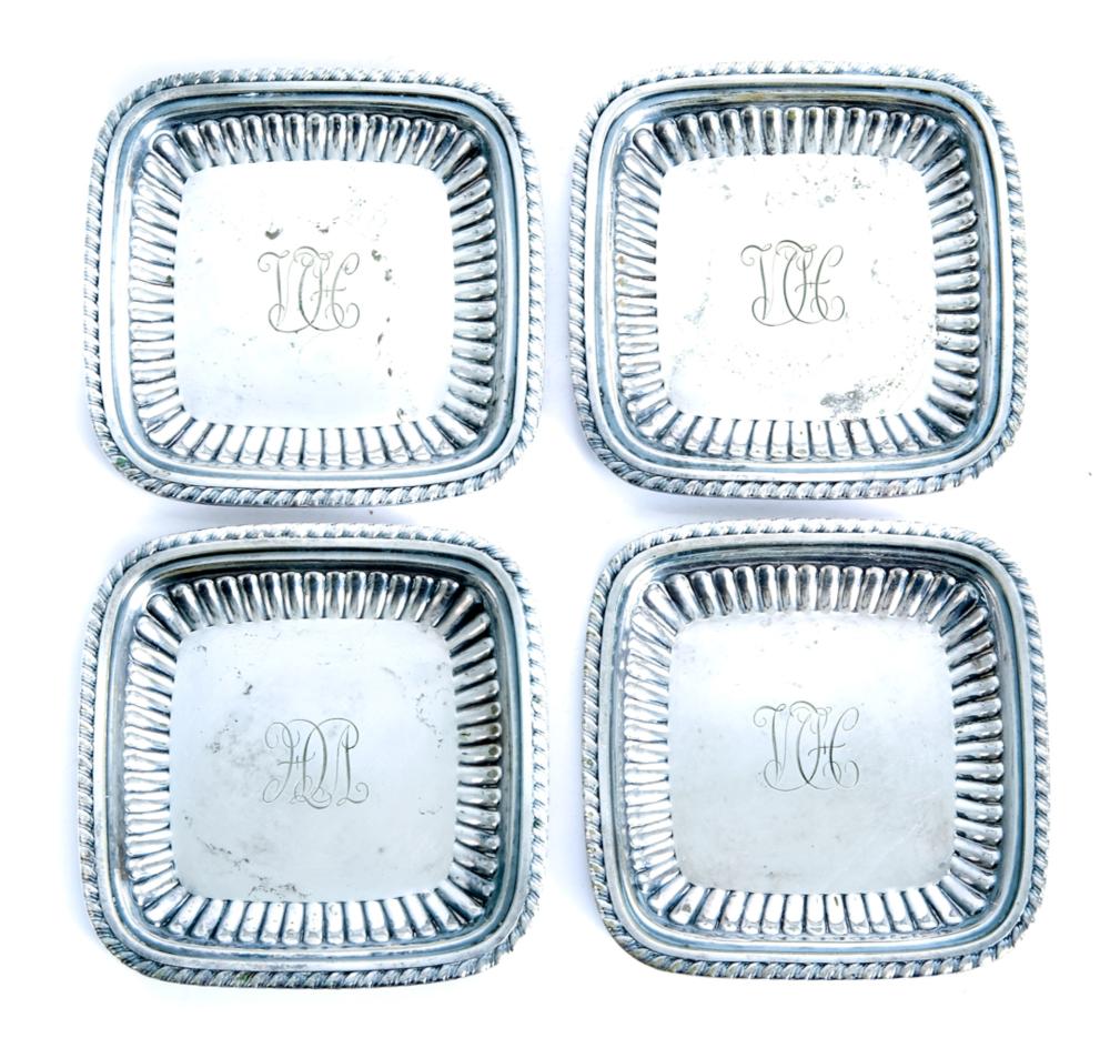 SET, 4 TIFFANY & CO SILVER BUTTER