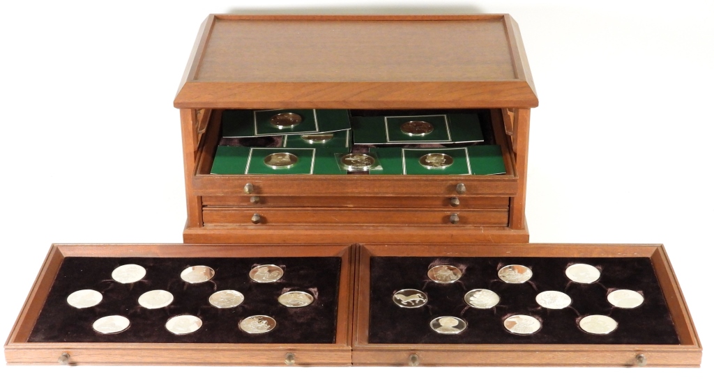 SET 50 FRANKLIN MINT .925 SILVER