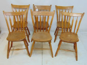 SET 6 ASSEMBLED COUNTRY CHAIRS